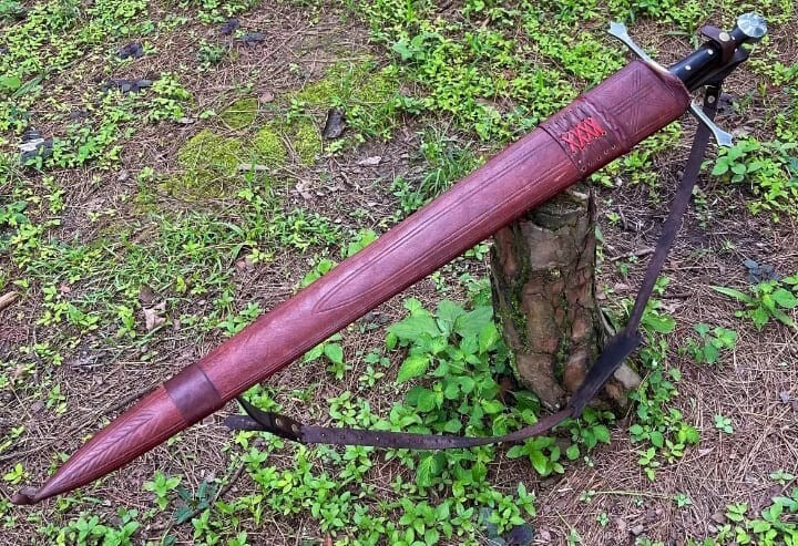 Traditional Viking Sword | Handmade Carbon Steel Blade | Camping | 36 inches