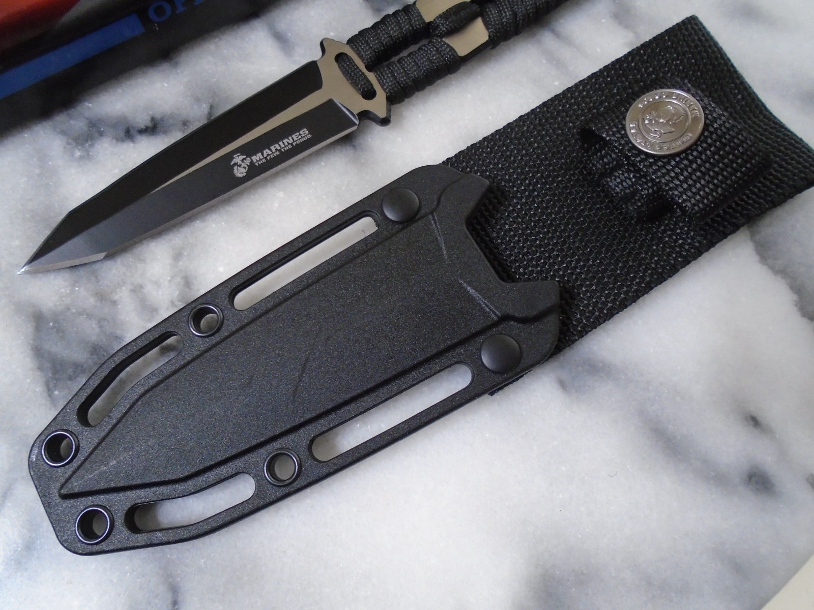 USMC Marines Covert Dual Edge Dagger Knife Full Tang Fixed Blade Shank FIX3012