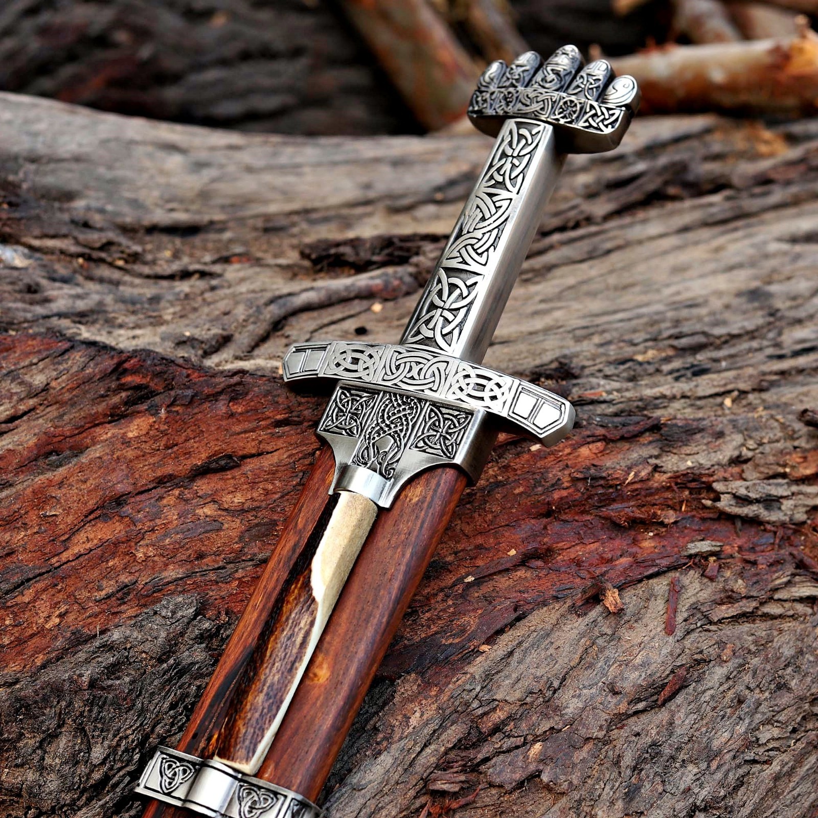 Handmade Damascus Viking Sword with Scabbard.Medival,Norse SWord