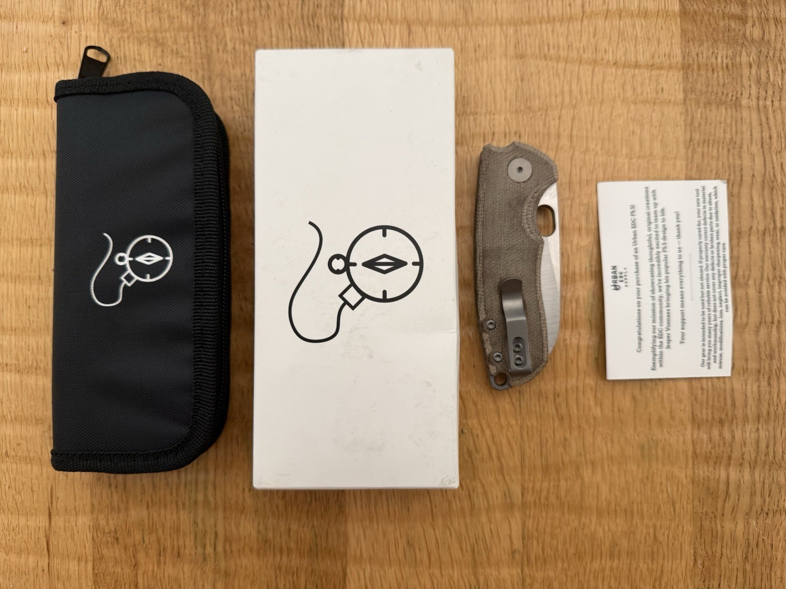 Urban EDC F5.5 – Green Micarta – M390 Satin Blade – Limited Edition