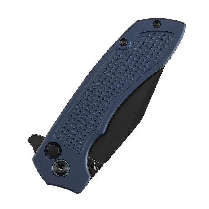 Tenable Knives Entity Blue Aluminum Folding 14C28N Pocket Knife B1036F5
