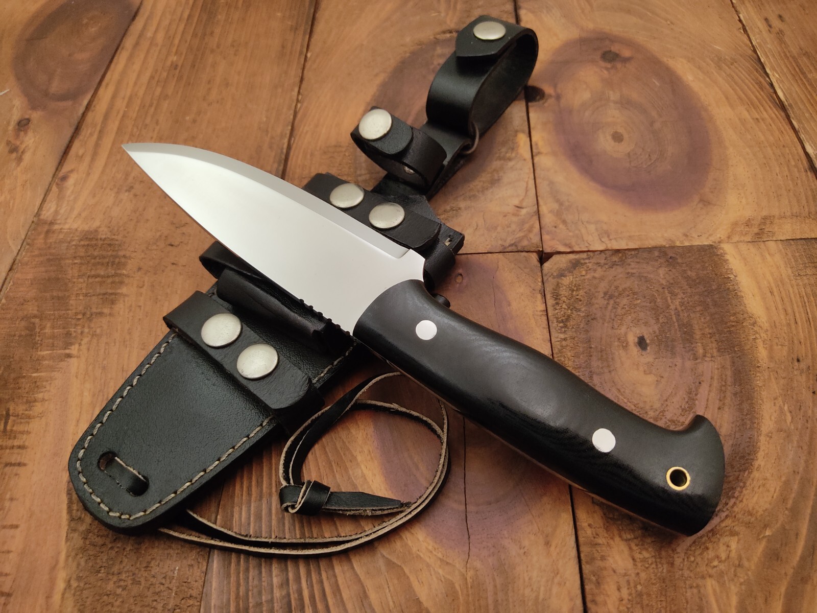Custom Handmade 1095 High Carbon Steel Knife Scandi Grind Bushcraft Hunting Knif