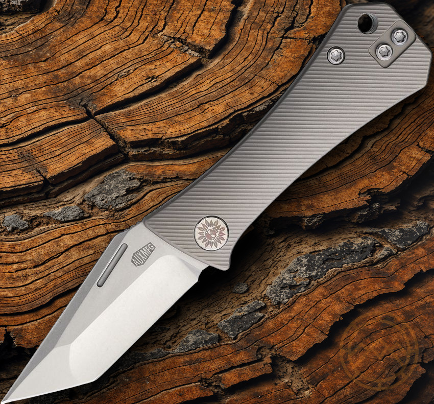 Auxiliary Manufacturing Folding Knife 2.13″ M390 Steel Blade Titanium Handle