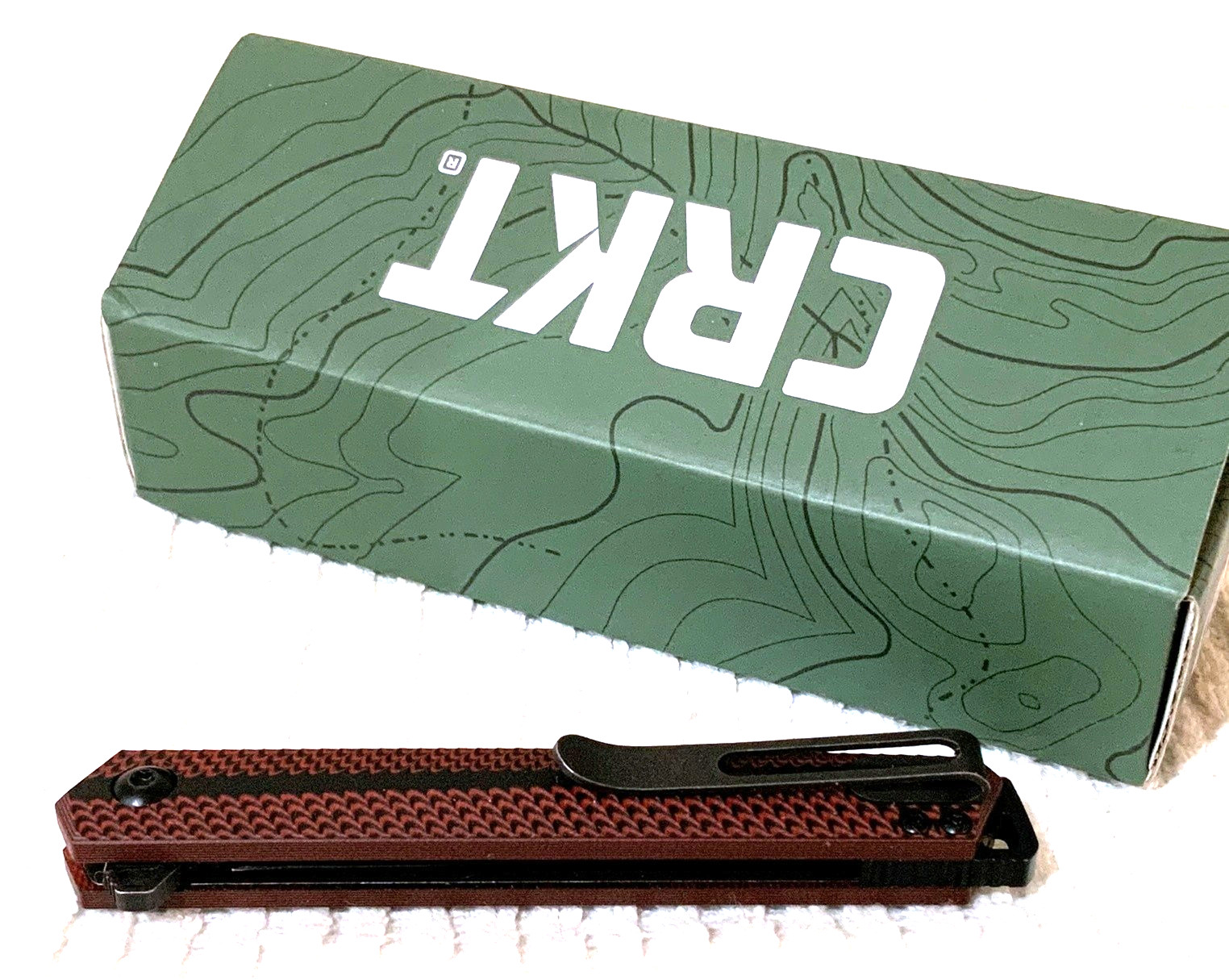 Tuolang 820 Snap On *RED* 8GR13MOV Steel Black Blade Folding Knife