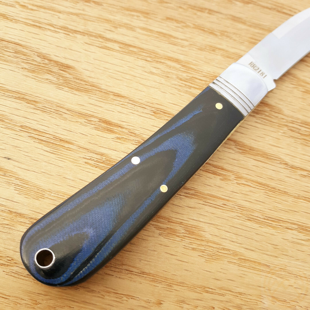 Rough Ryder Denim Folding Knife 2.88″ Stainless Steel Blade Micarta Handle 2181