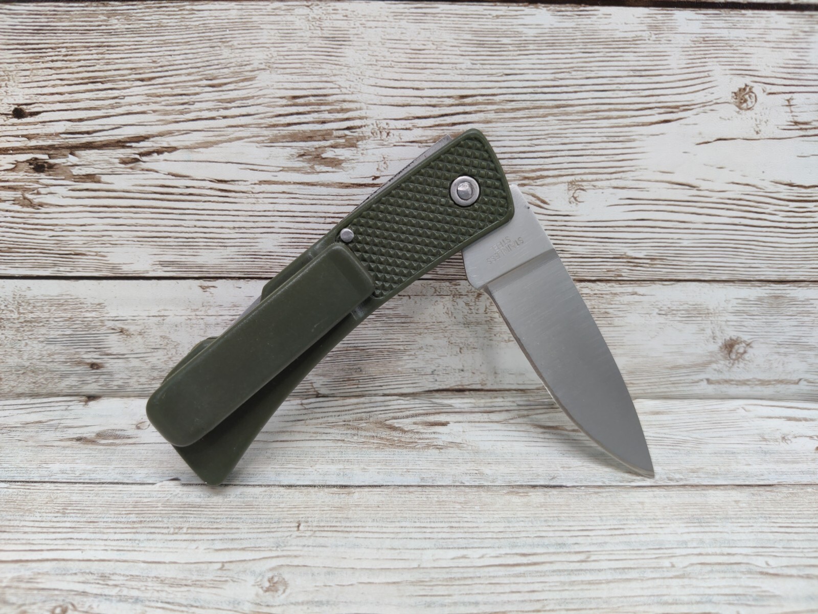 Mini 420 Stainless Steel Folding Pocket Knife, Back Lock Pocket Clip