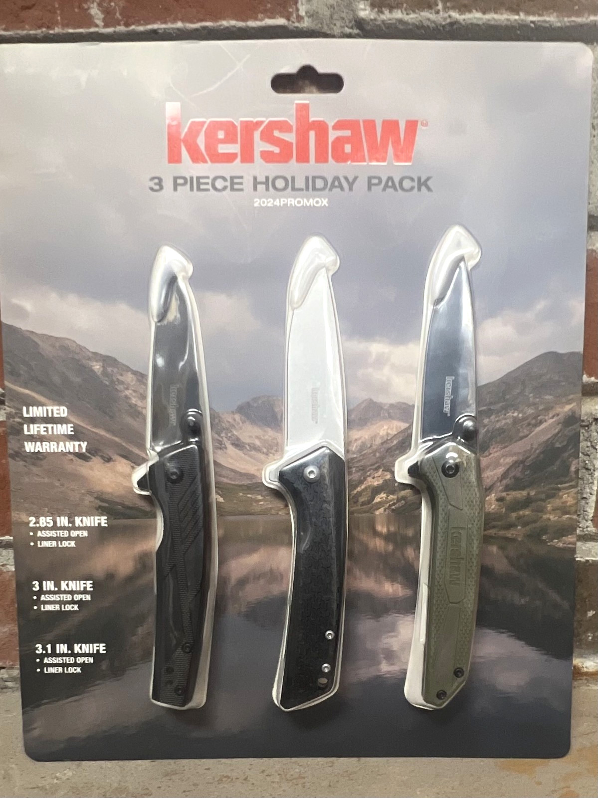 NEW Kershaw 3-Piece Holiday Pack Assisted Open Pocket Knife *Better 2024 Version