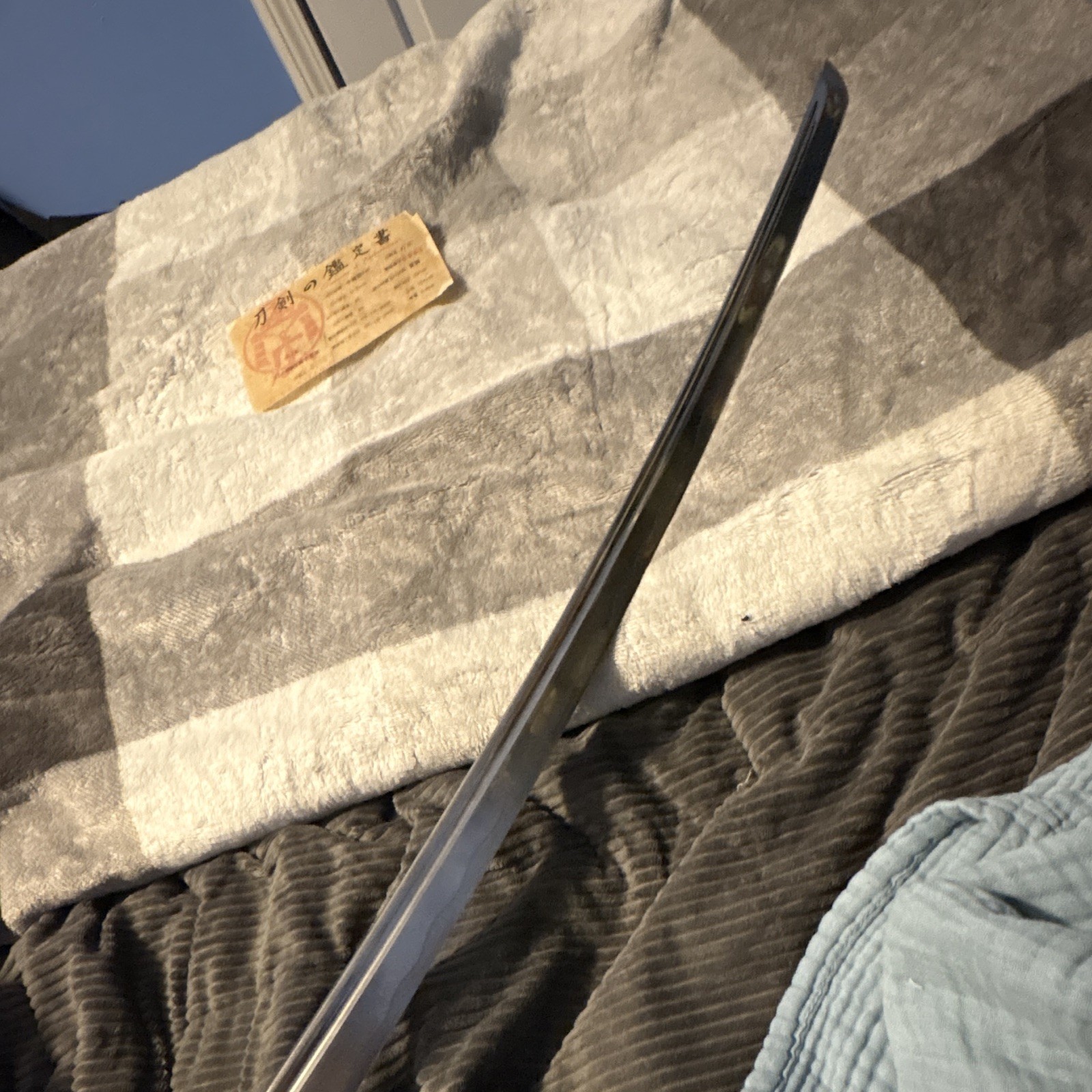 Japanese Katana Sword with Engraved Handle Samurai Sword And Engraved Tsuba