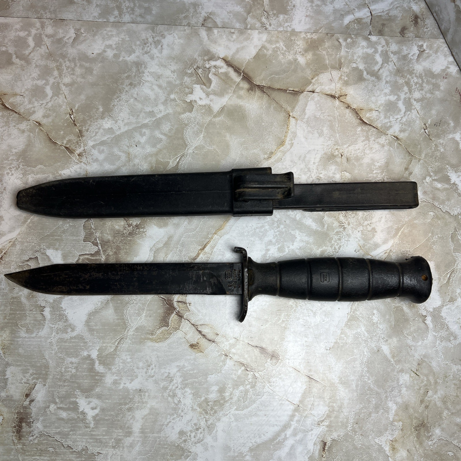 GLOCK 78 Field Combat Survival Knife Made In Austria w/ Sheath Pre-owned