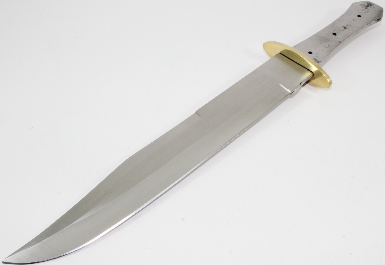 15″ Bowie Full Tang Blank Custom Knife Making Skinning Hunting Blade Brass Guard