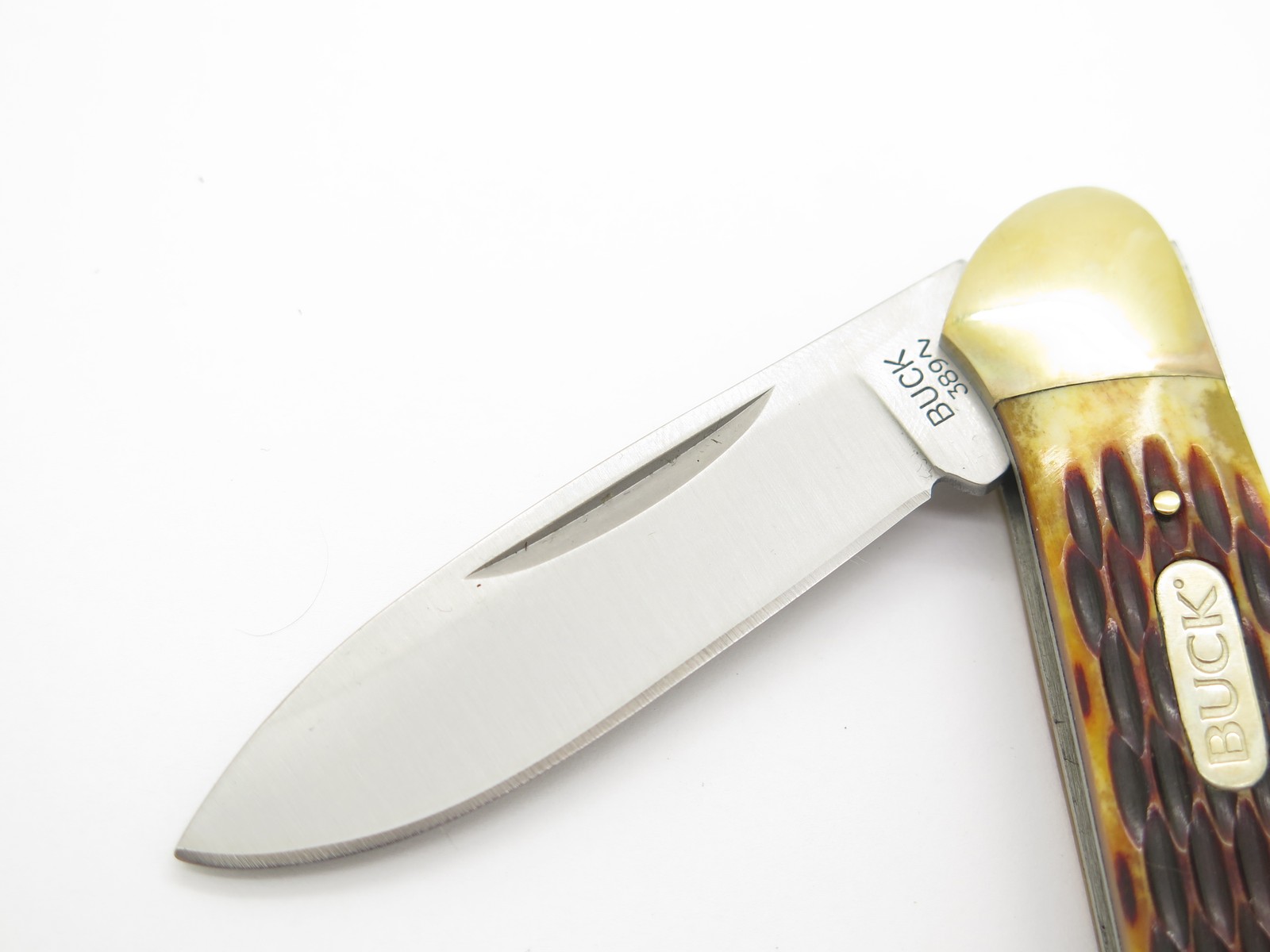 2024 Buck 389 Canoe Jigged Bone Handle Folding Pocket Knife