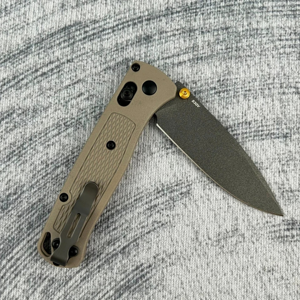 Benchmade CU535-SS Bugout Green Grivory Handle CPM-S30V Drop-Point Folding Knife