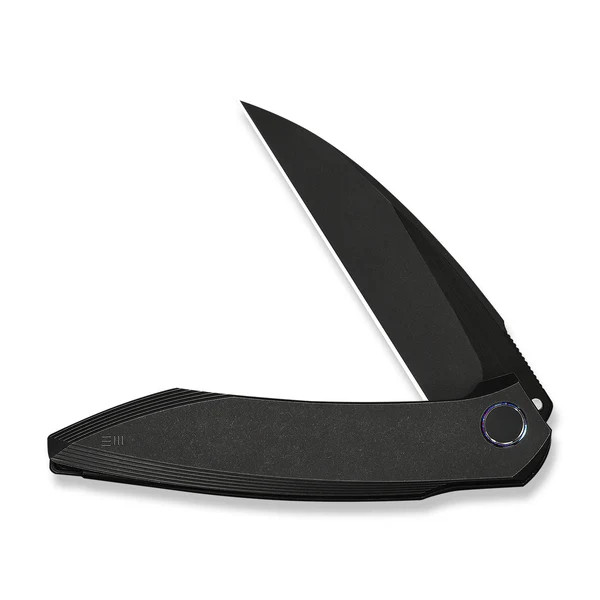 WE Knife Fluxor Liner Lock 23071-1 Black Titanium M390 Stainless Steel Knives