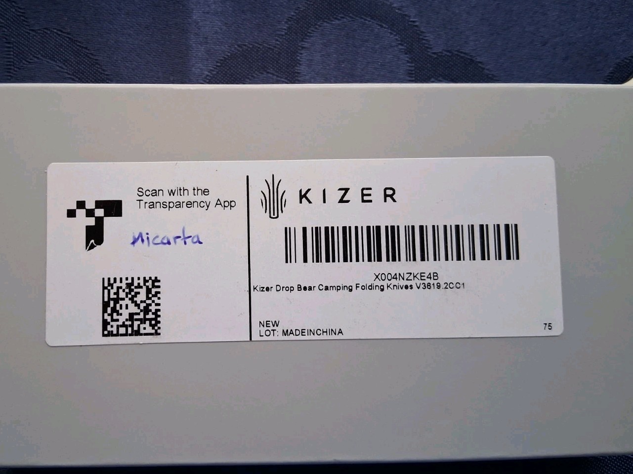 🔥 KIZER – Drop Bear 2 Folder w/ Nitro-V Blade & Micarta Handle – V3619.2CC1