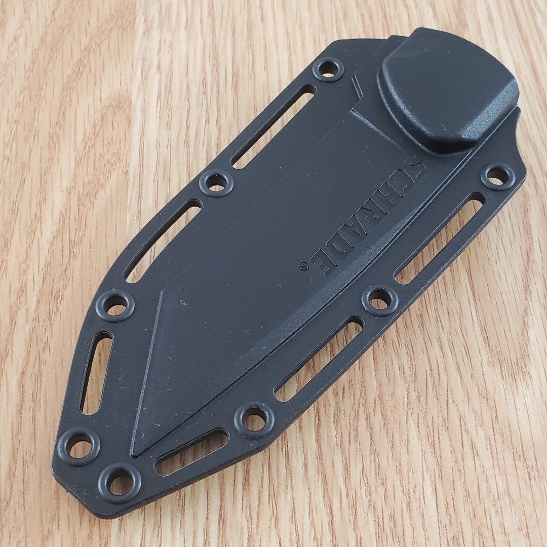 Schrade Regime Fixed Knife 3.83″ AUS-8 Stainless Tanto Blade Black G10 Handle