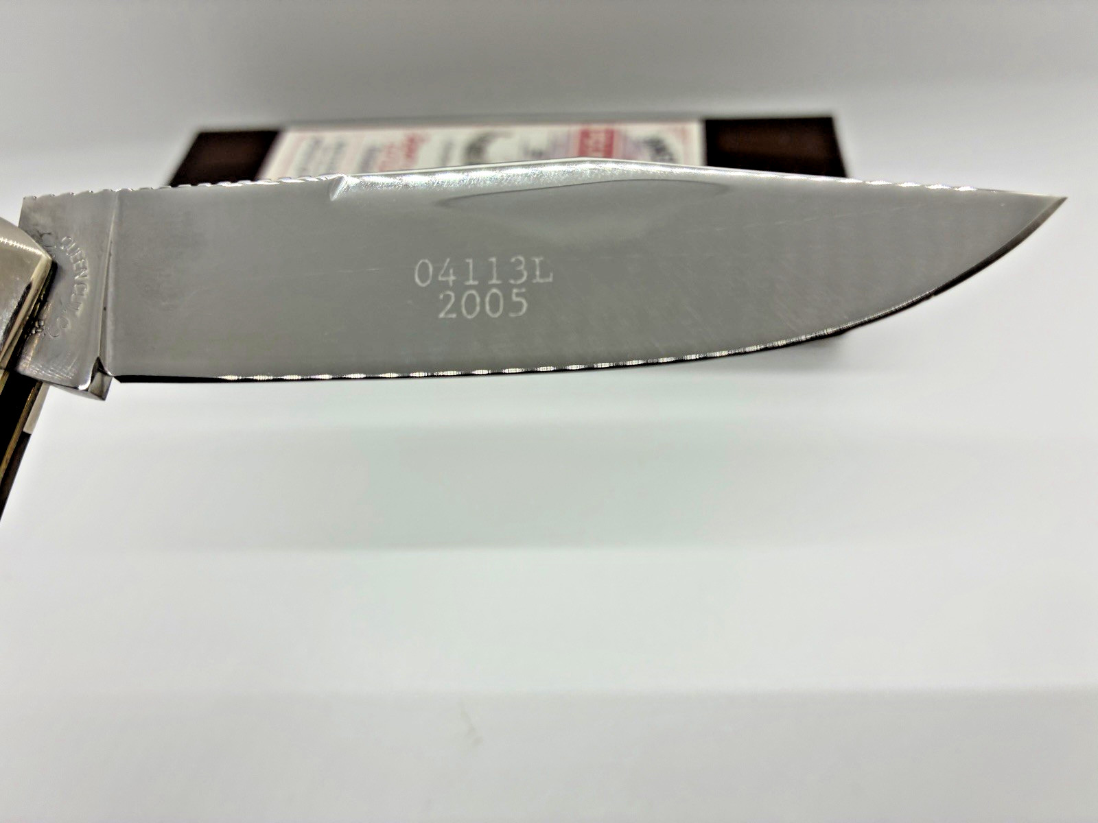 SCHATT & MORGAN 04113L MOUNTAIN MAN LOCKBACK 2005 SMOOTH BONE 1 of 100