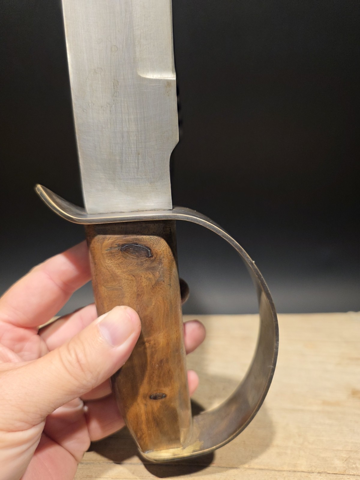 15″ Antique Style Civil War Confederate D Guard Bowie Knife