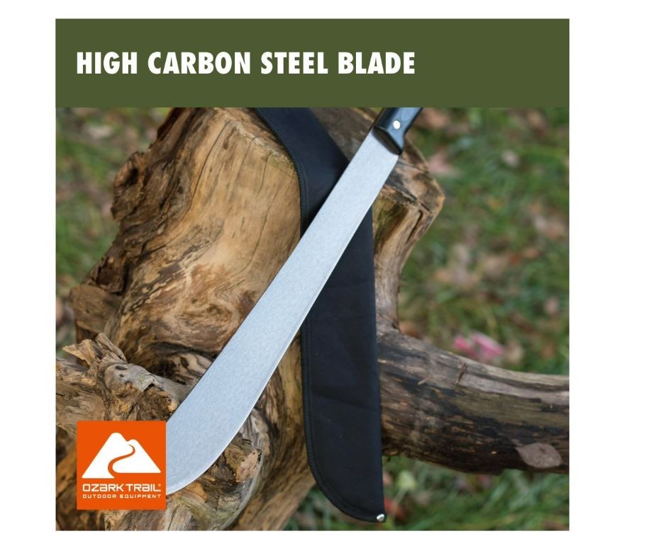 Ozark Trail 18″ Machete with Sheath, Model 5052