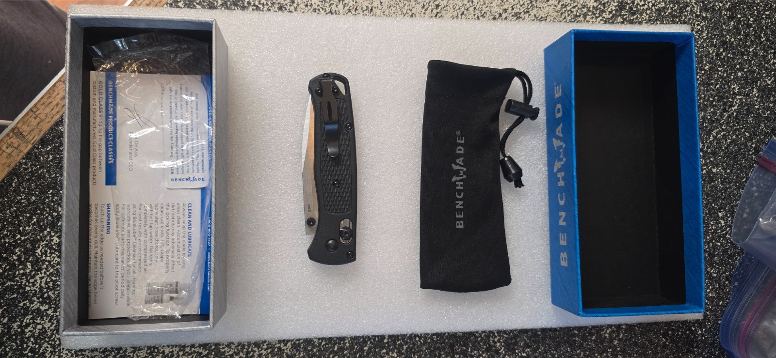 Benchmade 535 Bugout With Black Grivory Handle CPM-S30V Folding Pocket Knife