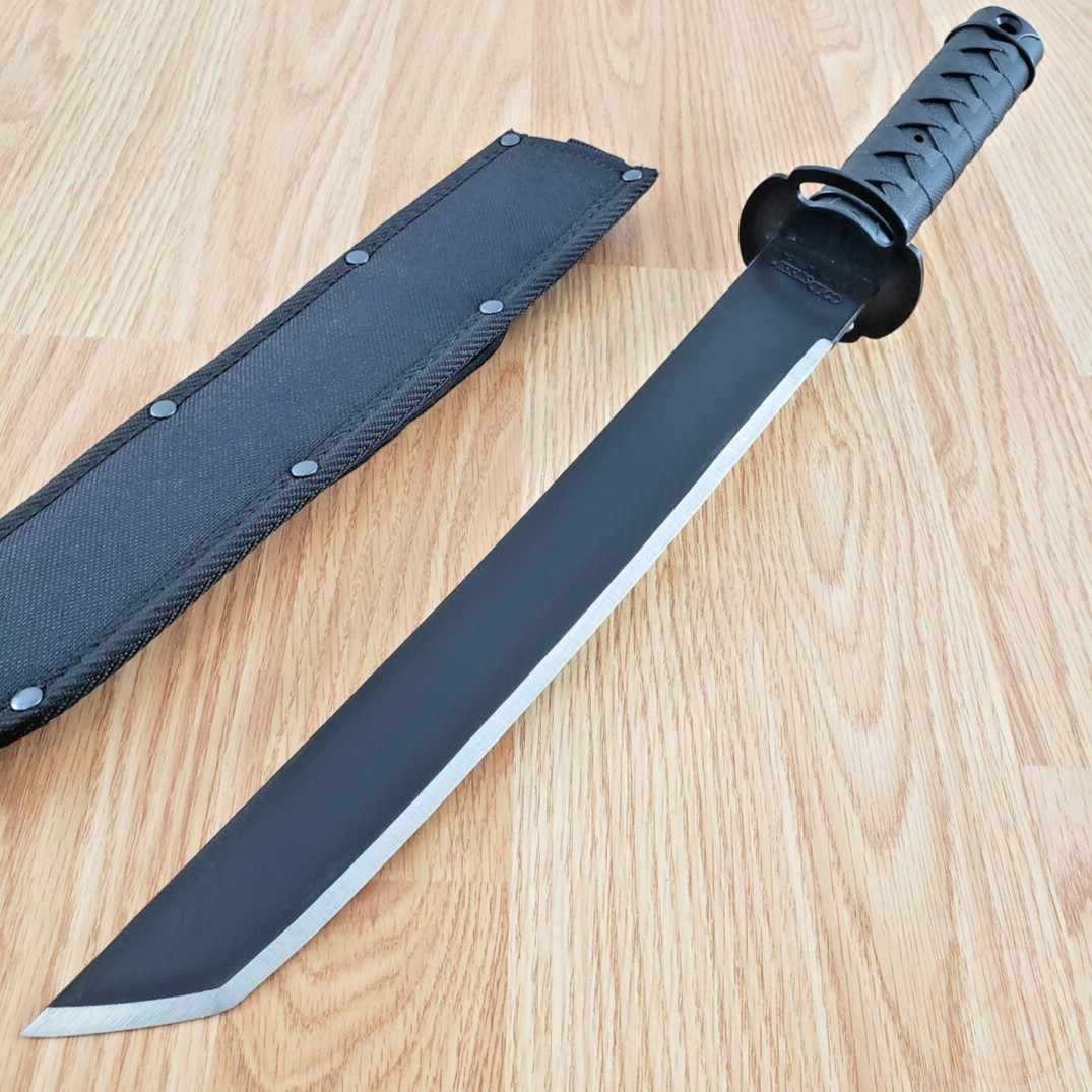 Cold Steel Tactical Machete 13″ 1055HC Steel Tanto Blade Polypropylene Handle