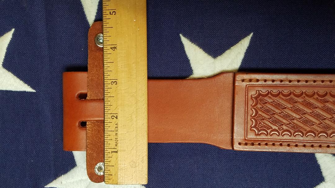 Brown Leather Sheath For Straight Fixed Blade Knife Up To 7″ Blade 1136