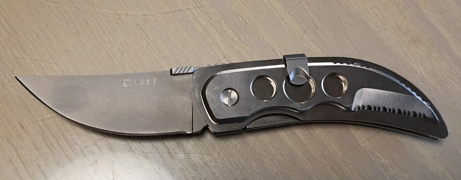 CRKT Serengeti folding knife with two detachable blades 6674 Mike Franklin
