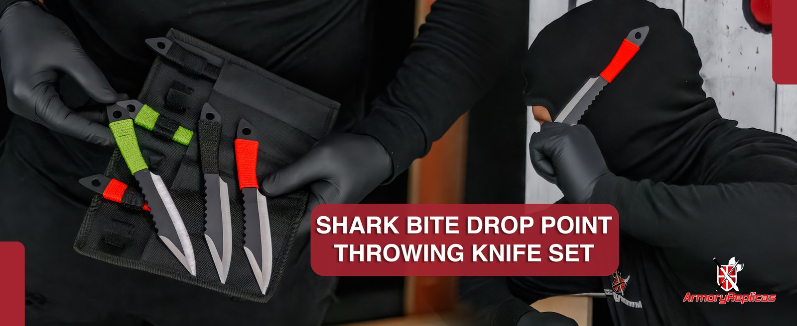 Lot of 6 Throwing Knives Drop Point 4 In Blade Cord Wrapped Handle + Free Sheath