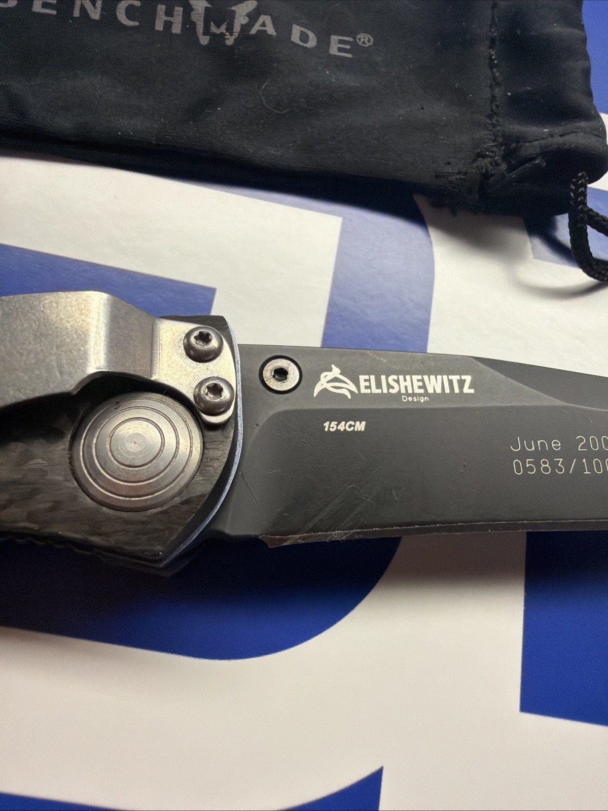 NEW Benchmade 690BT Elishewitz Folding Knife June 2001 583/1000 USA 🇺🇸 NEW