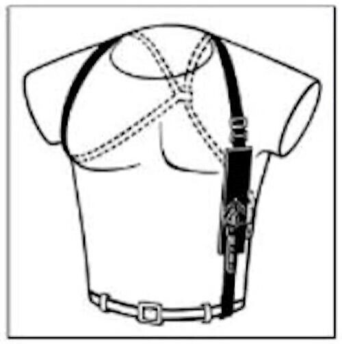 M48 Tactical Combat Double Edge Boot Knife With Shoulder Harness & Sheath