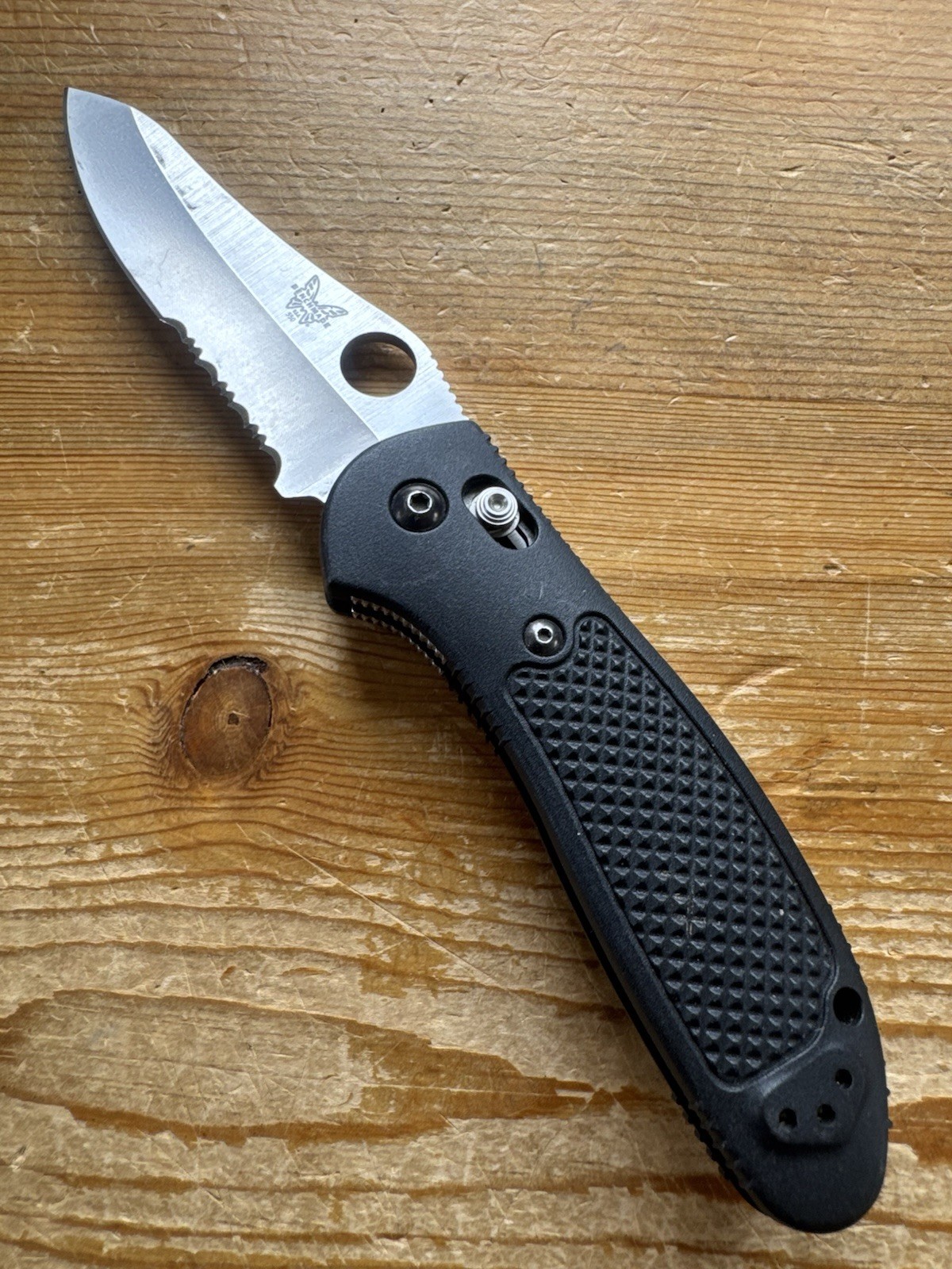 Benchmade Griptilian 550 Mel Pardue 154CM Folding Knife AXIS Lock Black Pocket
