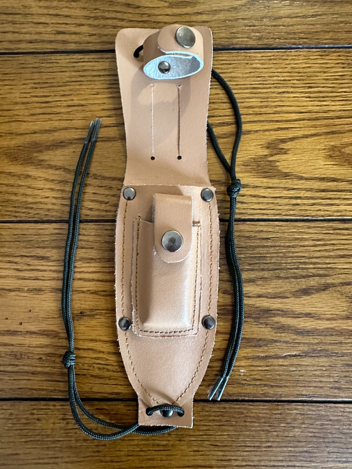 Vintage imitation leather sheath for 5.5″ x 1.25″ blade military knife near mint