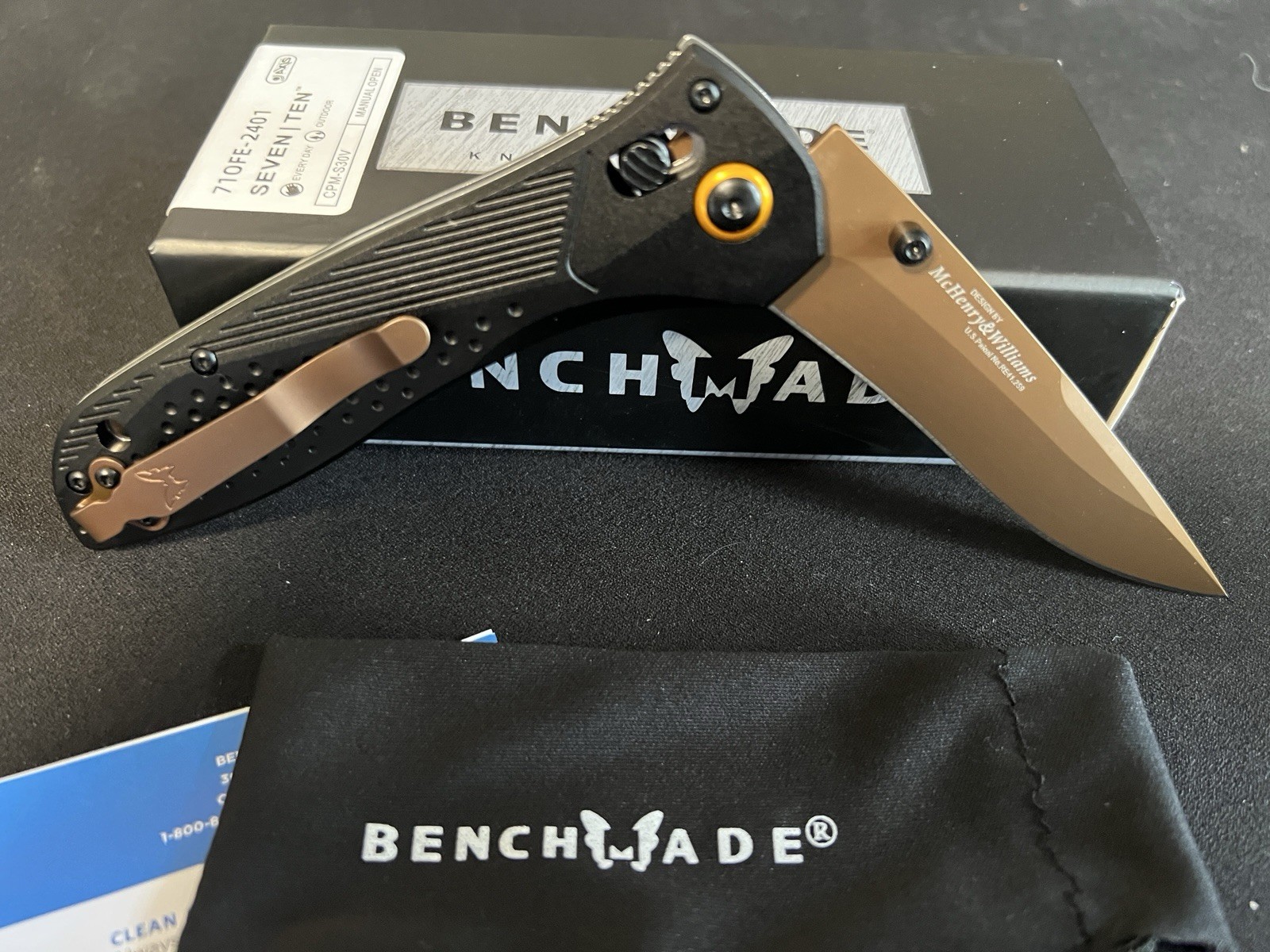 Benchmade 710FE-2401 SEVEN TEN Limited Edition MagnaCut FDE 710 Knife NIB