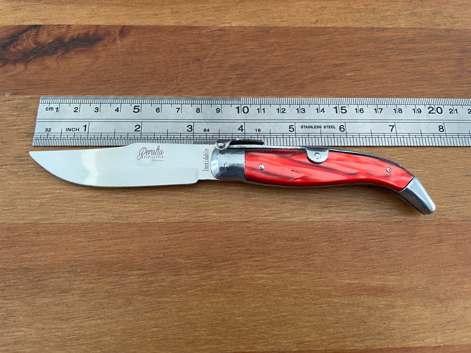 3.3″ Spanish Navaja Pocket Knife Celluloid Scales Handcrafted in Spain US Seller