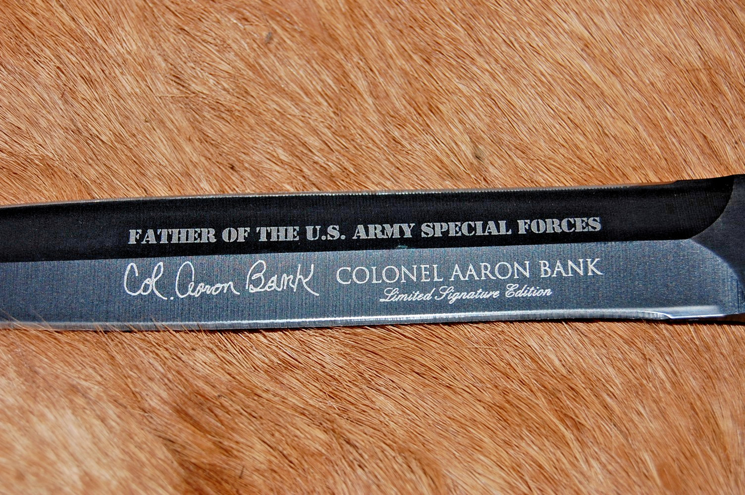SOA V42 Marine Dagger – Col. Aaron Bank Edition – WWII Reproduction – NEW No Box