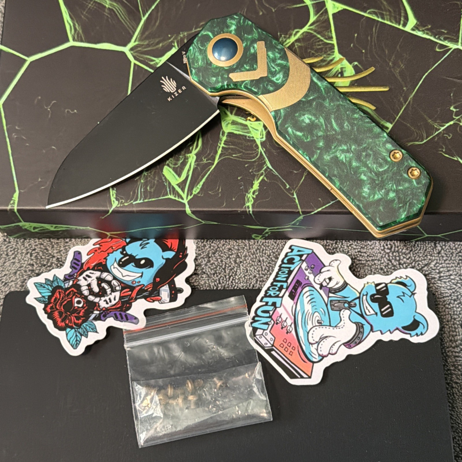 Kizer Lieb God of Mischief SMKW Blade Show 2024 Exclusive 100 Made NEW