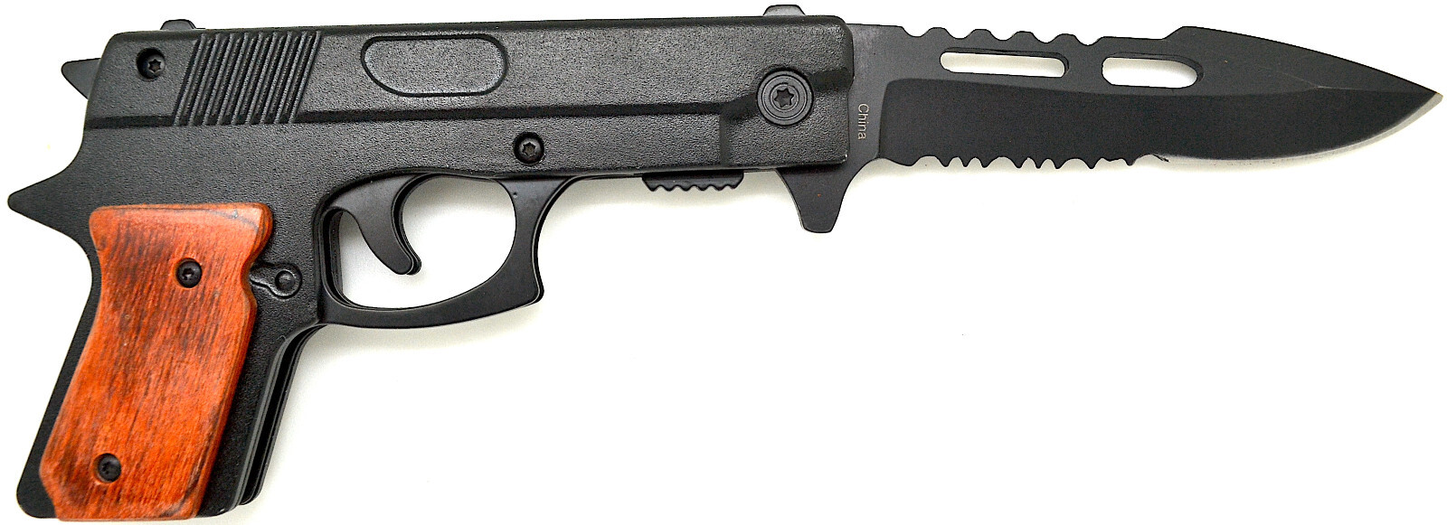 8 3/4″ NEW! 1911 Pistol GUN 9MM Tactical Glock-Type POCKET KNIFE Folding Knives
