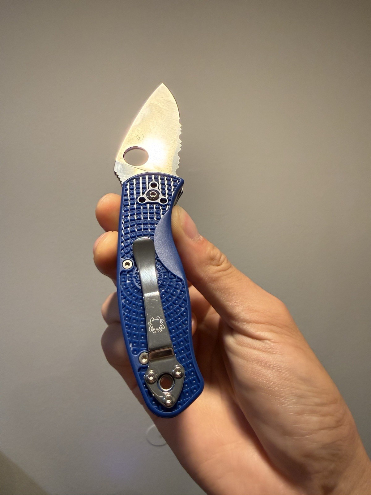 Spyderco Persistence 2.75 In Pocket Knife CPM S35VN Blue FRN C136PSBL
