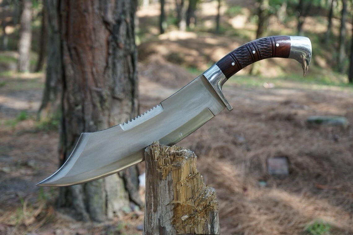 Custom Handmade D2 Tool Steel Machete – 20″ Combat & Survival Knife With Sheath