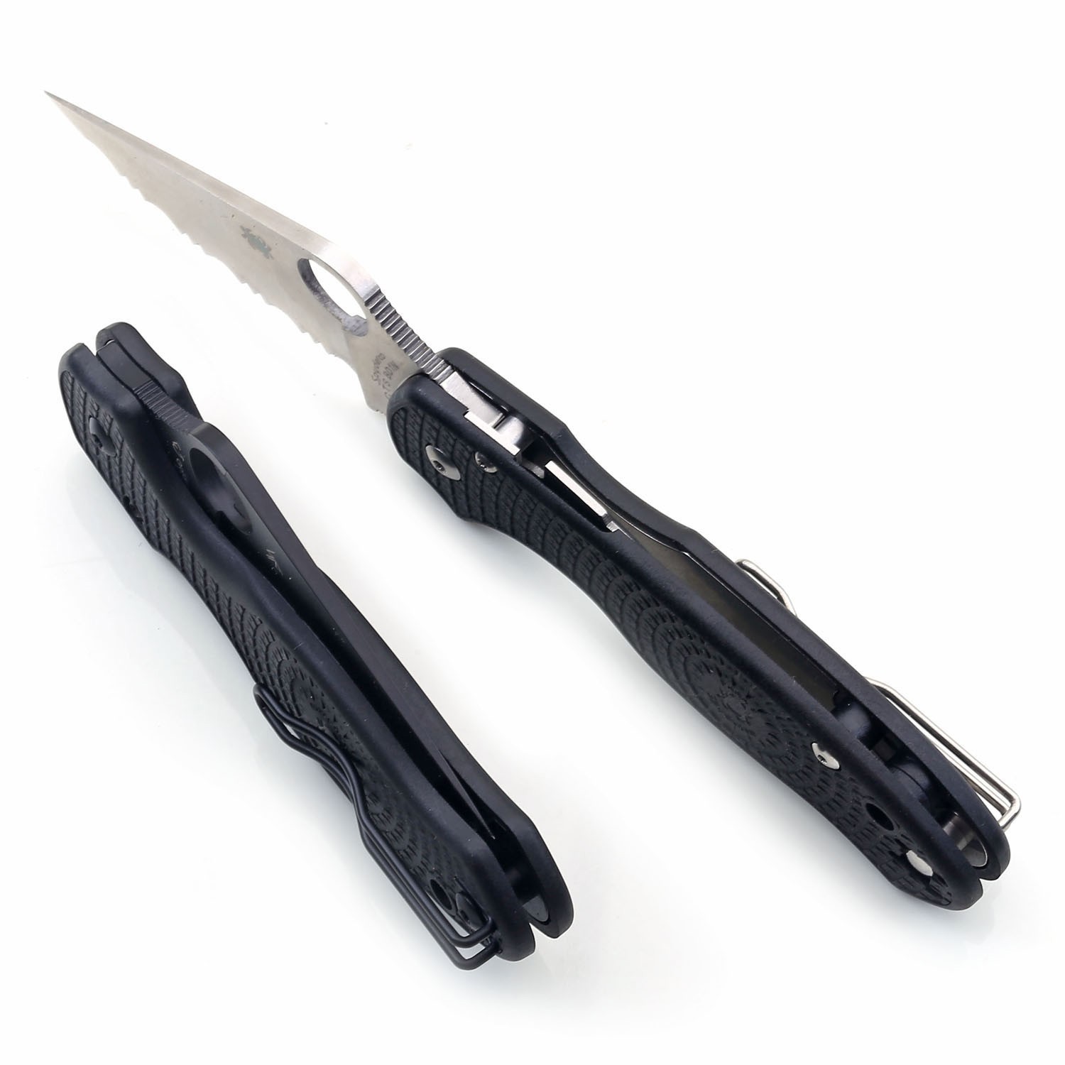 C223 Black Nylon Fiber Handle Tactical Camping Knife 440c Stainless Steel Blade