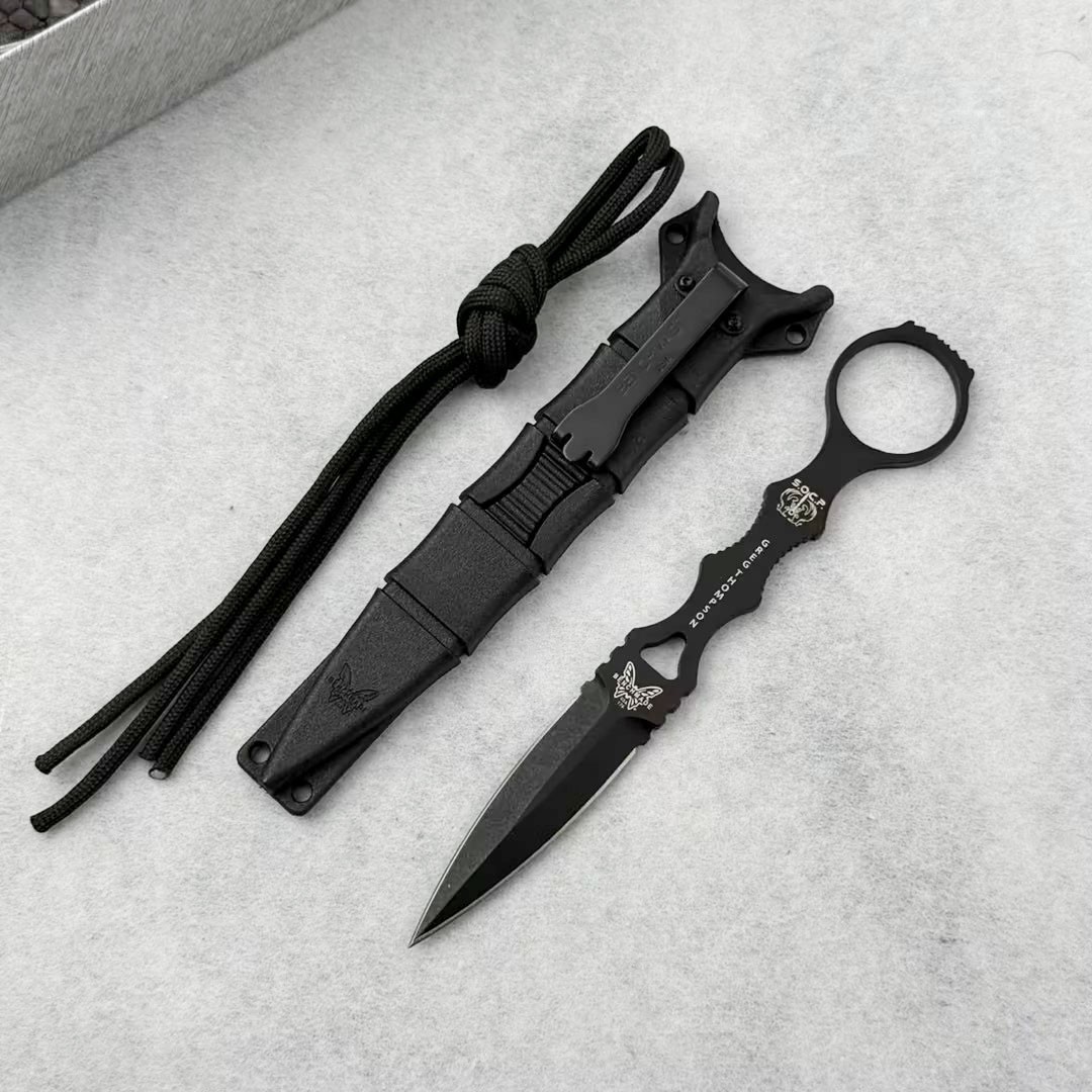 Benchmade 176BK SOCP® Dagger 440C Stainless Steel Black Sheath Knife