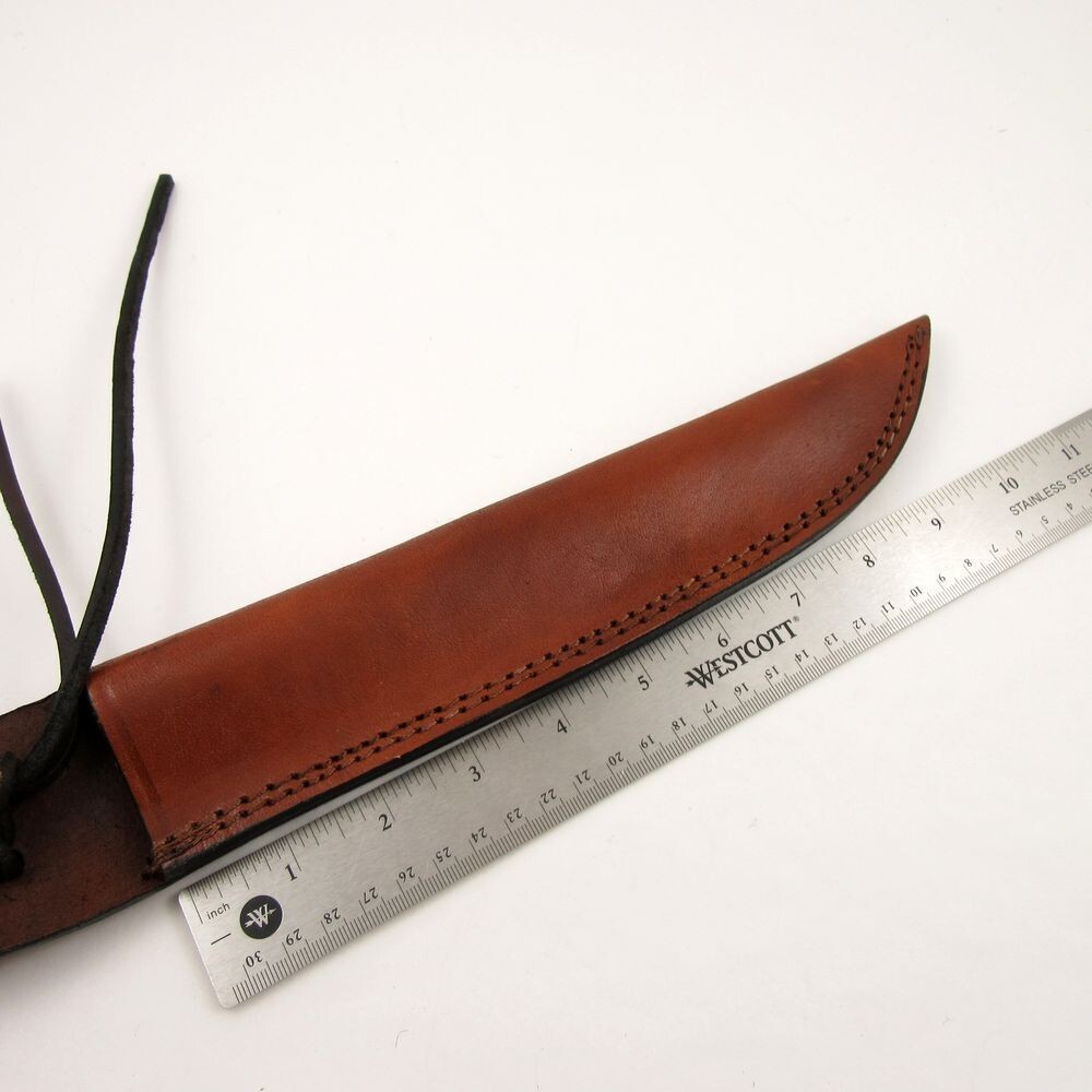 NEW Knife Sheath Fixed-Blade Brown Leather 14″ – Fits up to 10″ x 2″ Blade