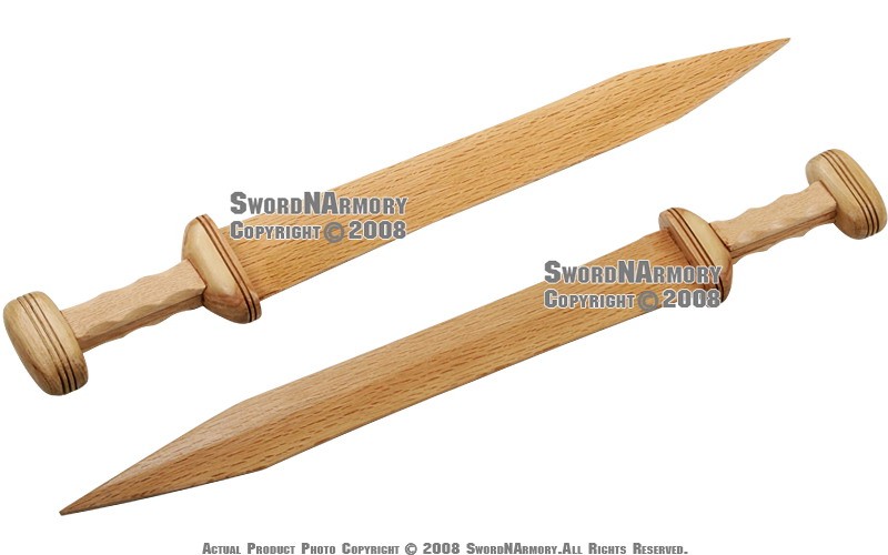 26.5″ Long Wooden Roman Gladius Gladiator Trooper Greek Sword Cosplay Prop