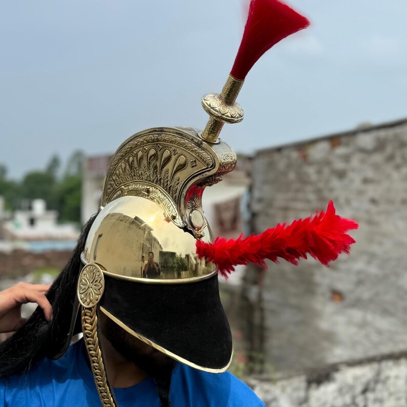 Napoleon Brass Pickelhaube Helmet – French Empire Cavalry Helmet | LARP, Cosplay
