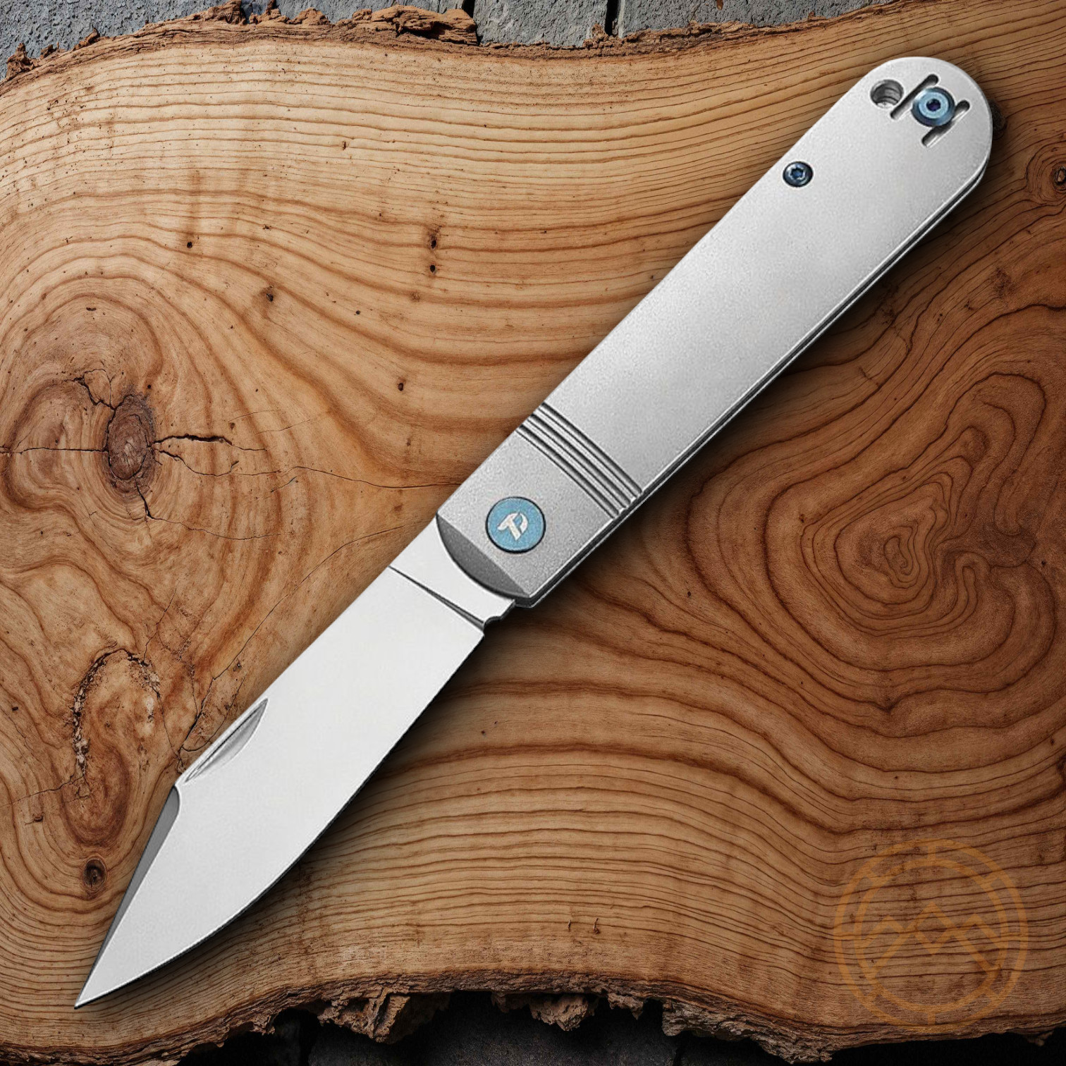 Dreamtech Slip Joint Folding Knife 3.13″ VG-10 Steel Blade Gray Titanium Handle