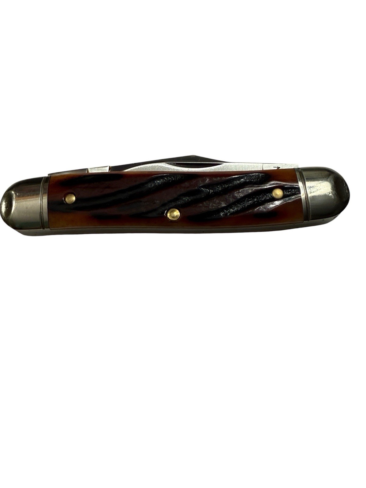Great Eastern Cutlery GEC 661225 Amber Worm Groove India Bone Satin DH-2370