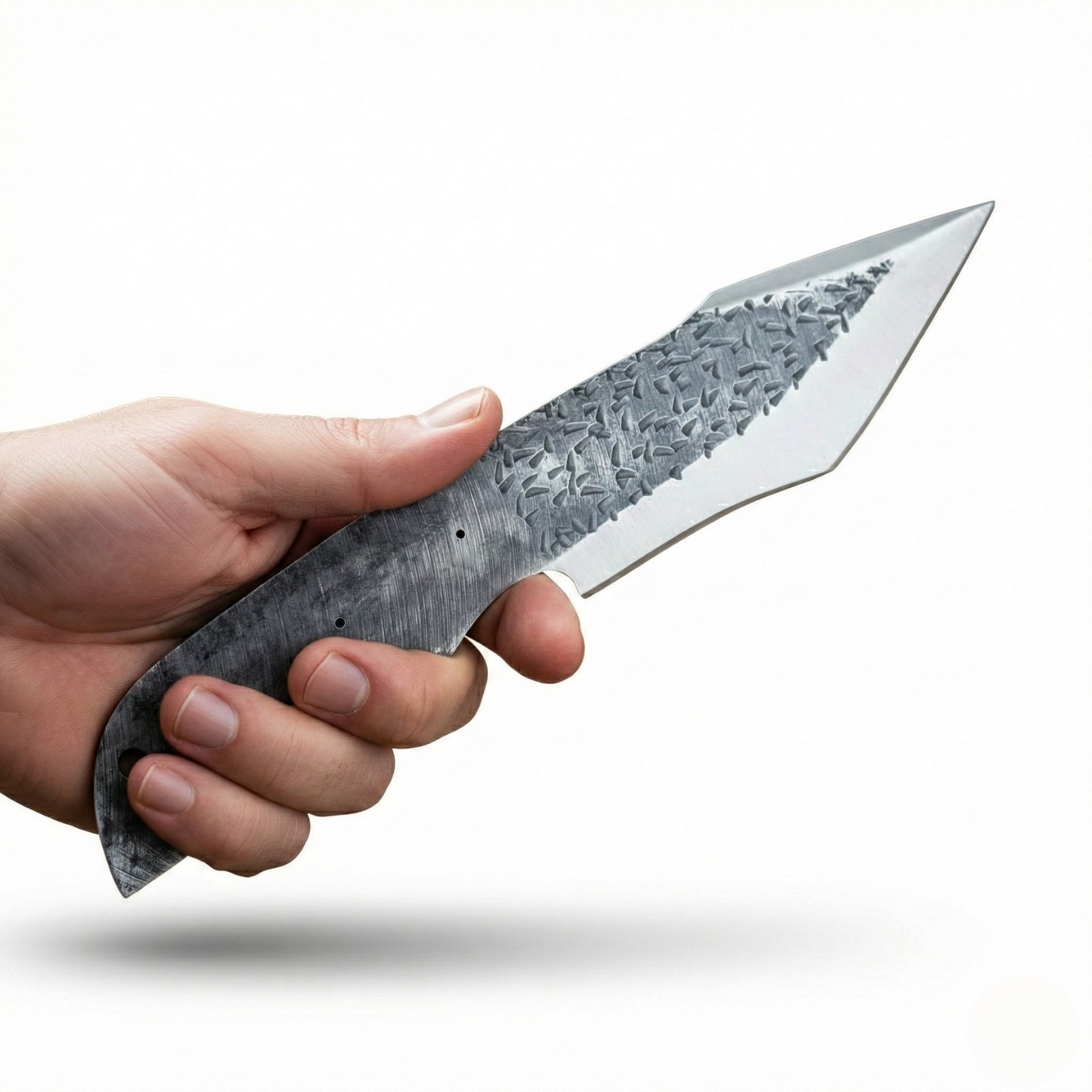 Knife Making Blank High Carbon Steel Full Tang DIY Skinner Blade (No Sheath)