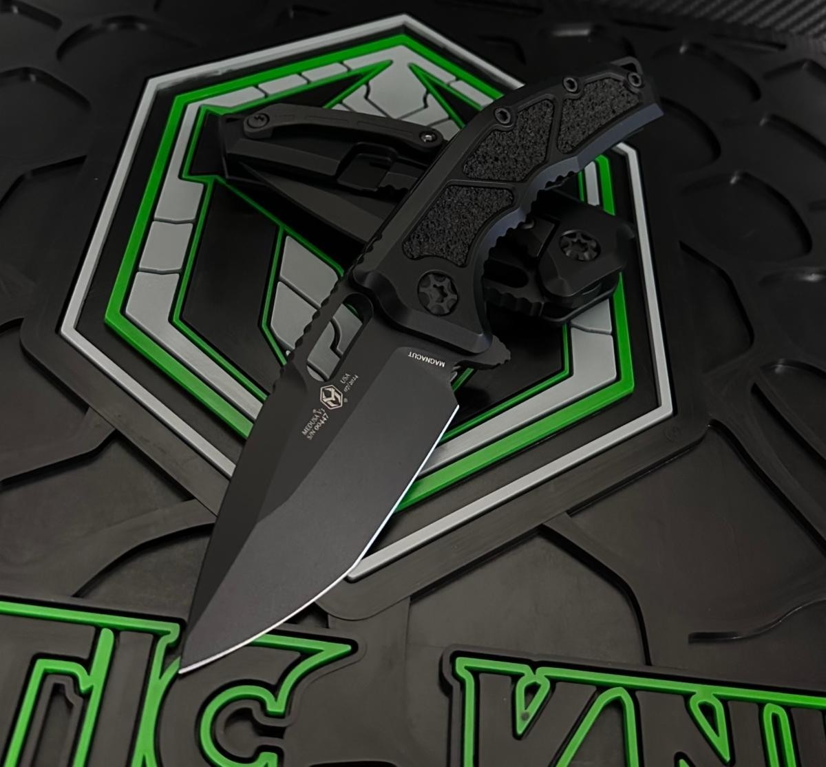Heretic Knives Medusa Manual Tanto DLC Tactical MagnaCut H009-6A-T