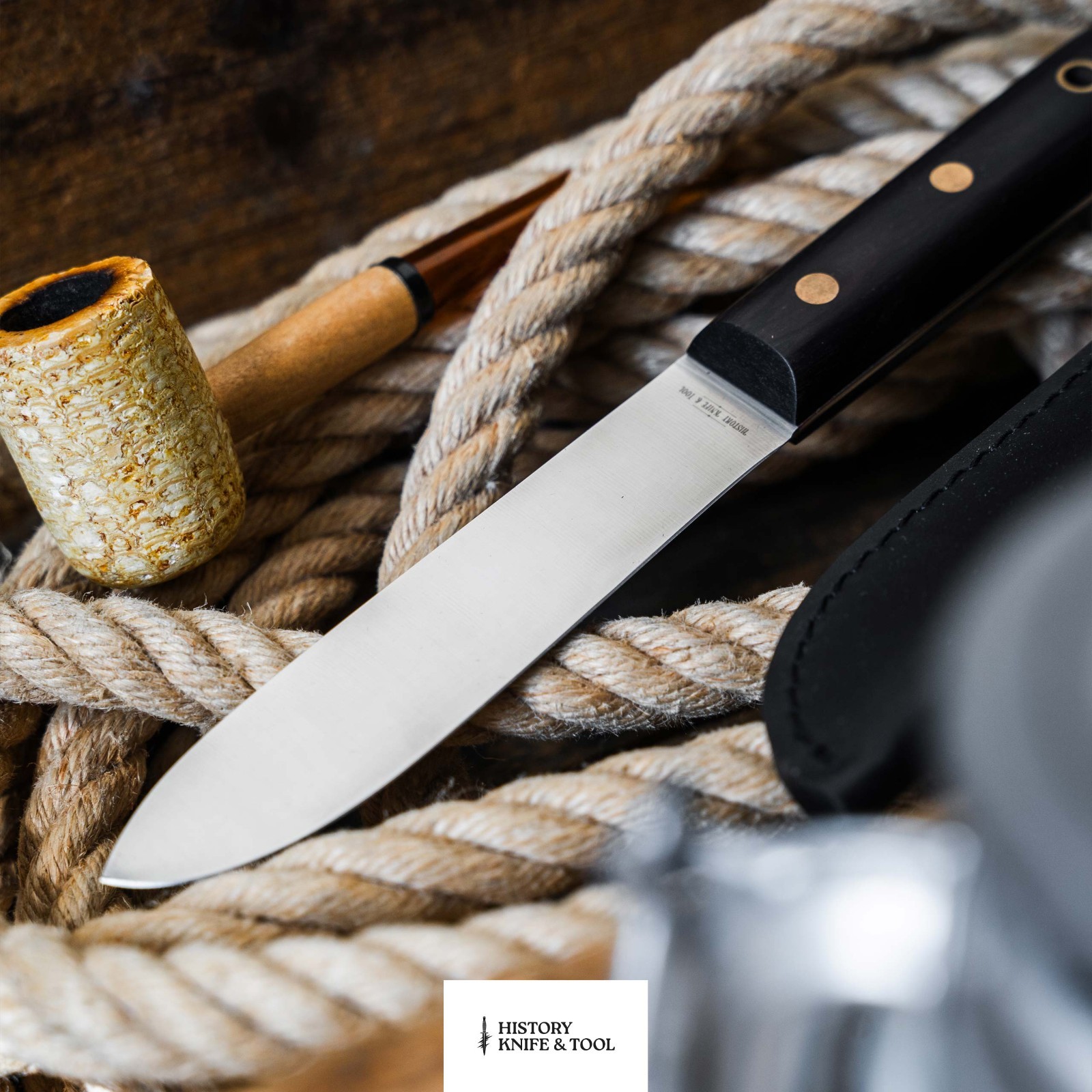 History Knife & Tool Sailor´s Knife 5.28″ Fixed Blade 4116 Full-Tang – 02HY005