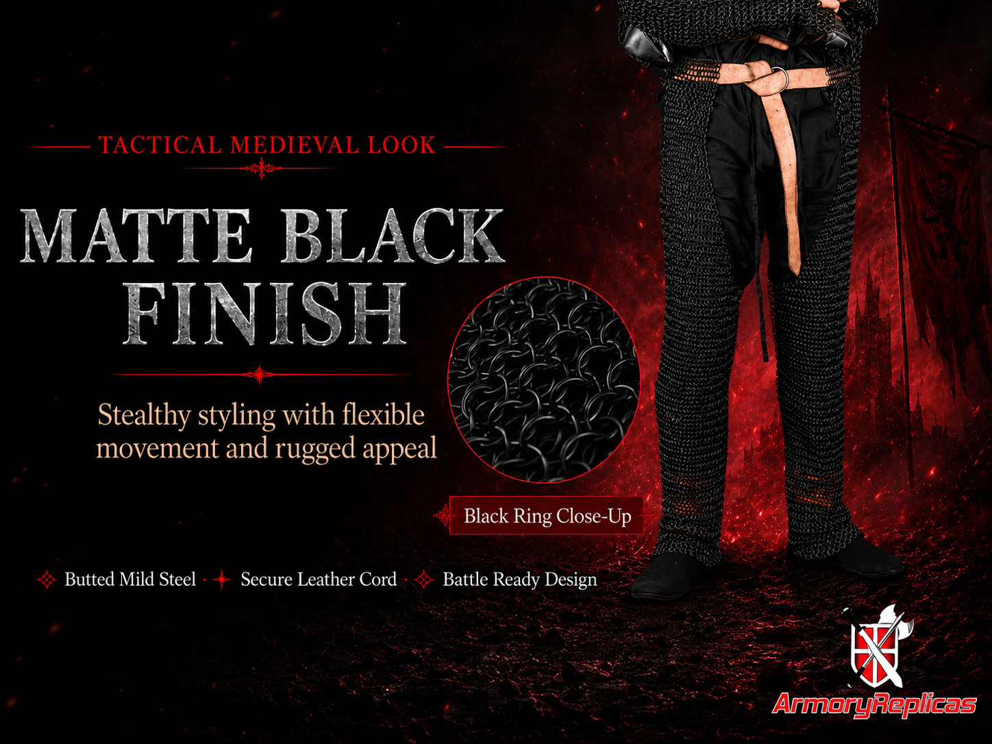 Medieval Warrior Battle Ready Chausses Chain Mail Leggings Costume Cosplay