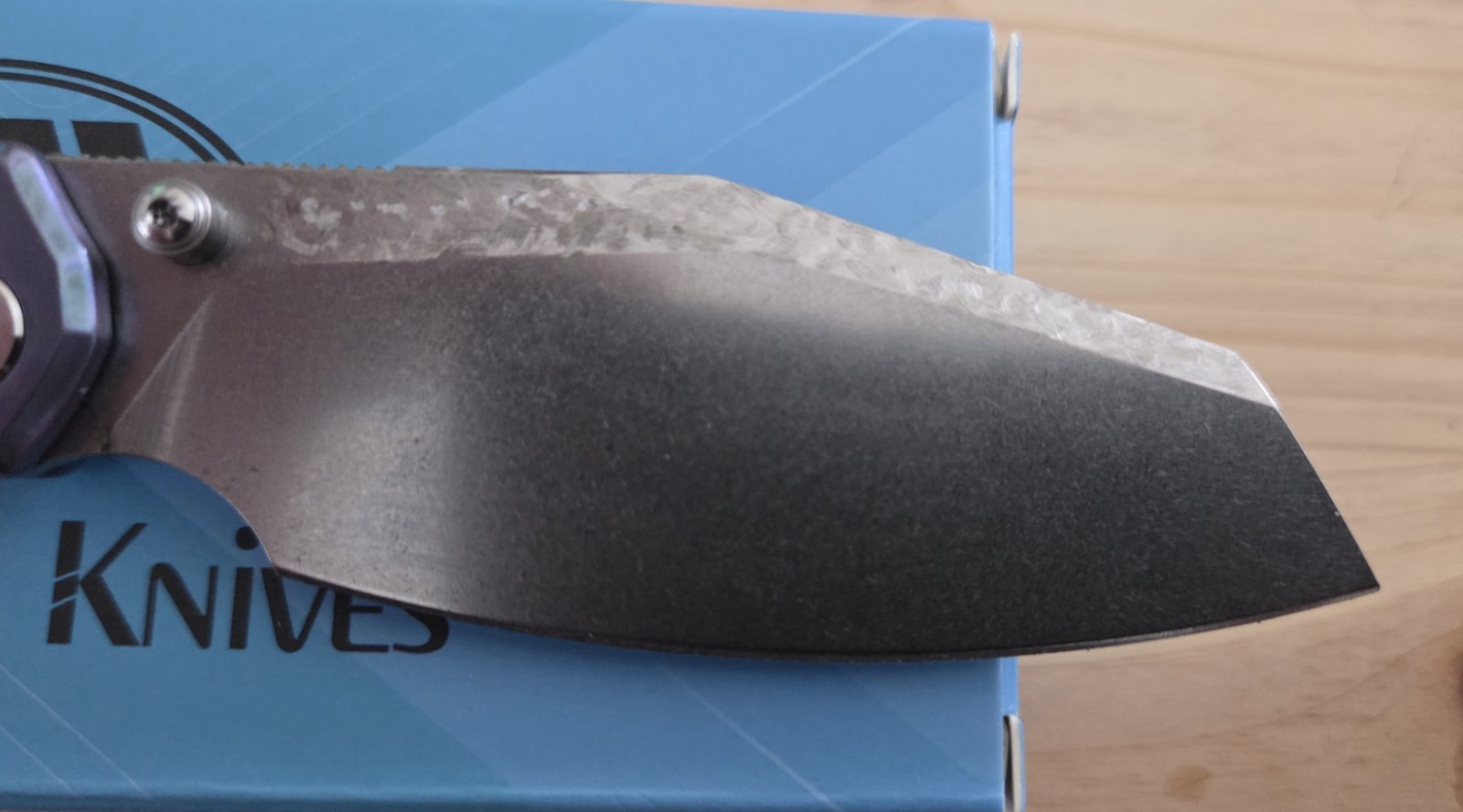 Miguron Knives 4P Design Custom Karok D2 Titanium Handle